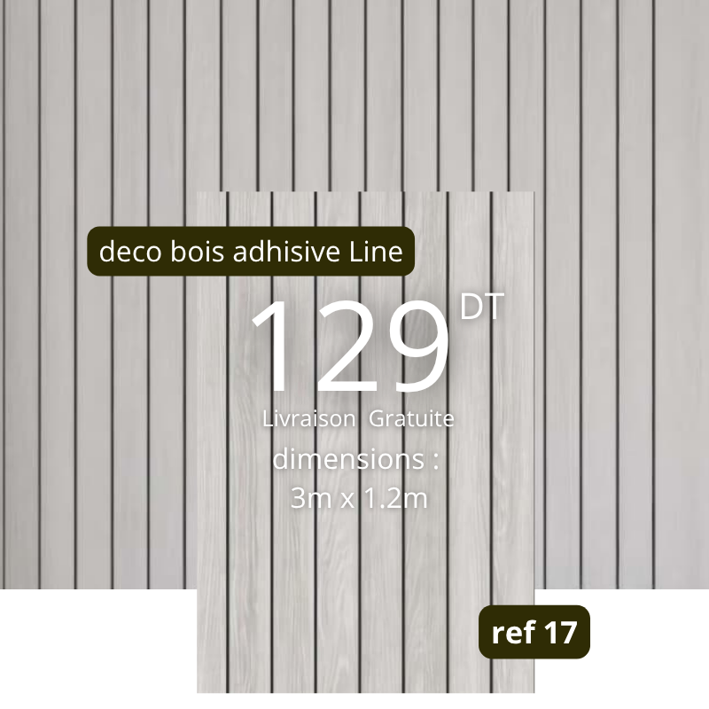 Rouleaux adhésive effet Bois 3m/1.20m ref17 épaisseur 3mm