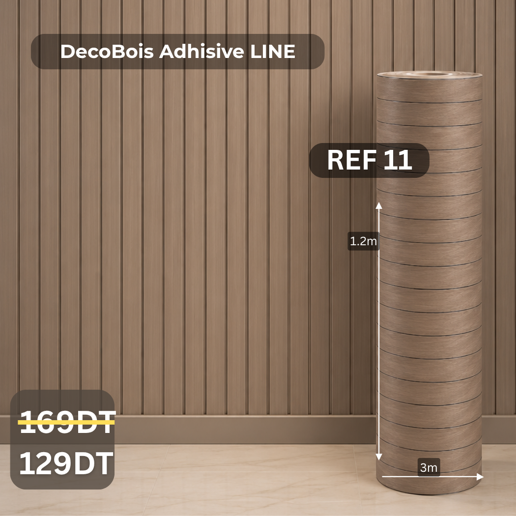 Rouleaux adhésive effet Bois 3m/1.20m ref11 épaisseur 3mm