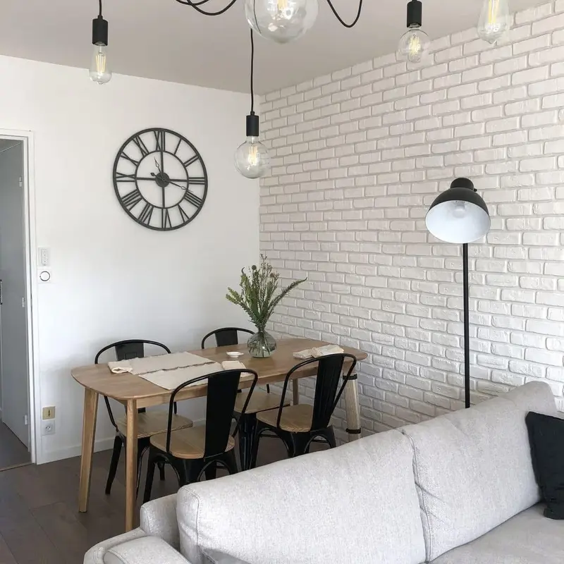 faux pierre( épaisseur 5mm) Blanc
